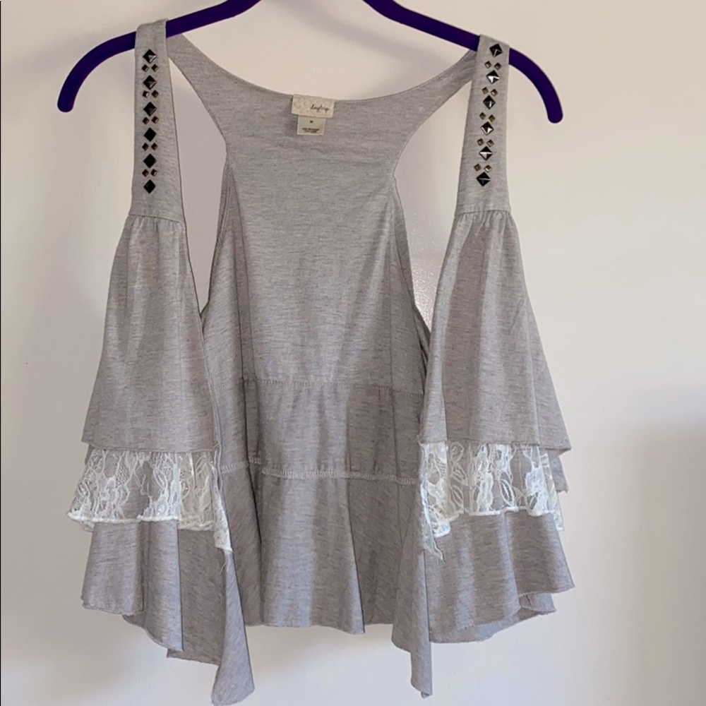 Daytrip Racerback Ruffled Bolero Vest - Picture 2 of 6